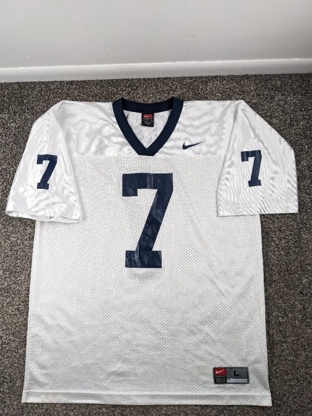 Vintage 2002 Penn State Nittany Lions Zack Mills Football Jersey Nike Mens Large